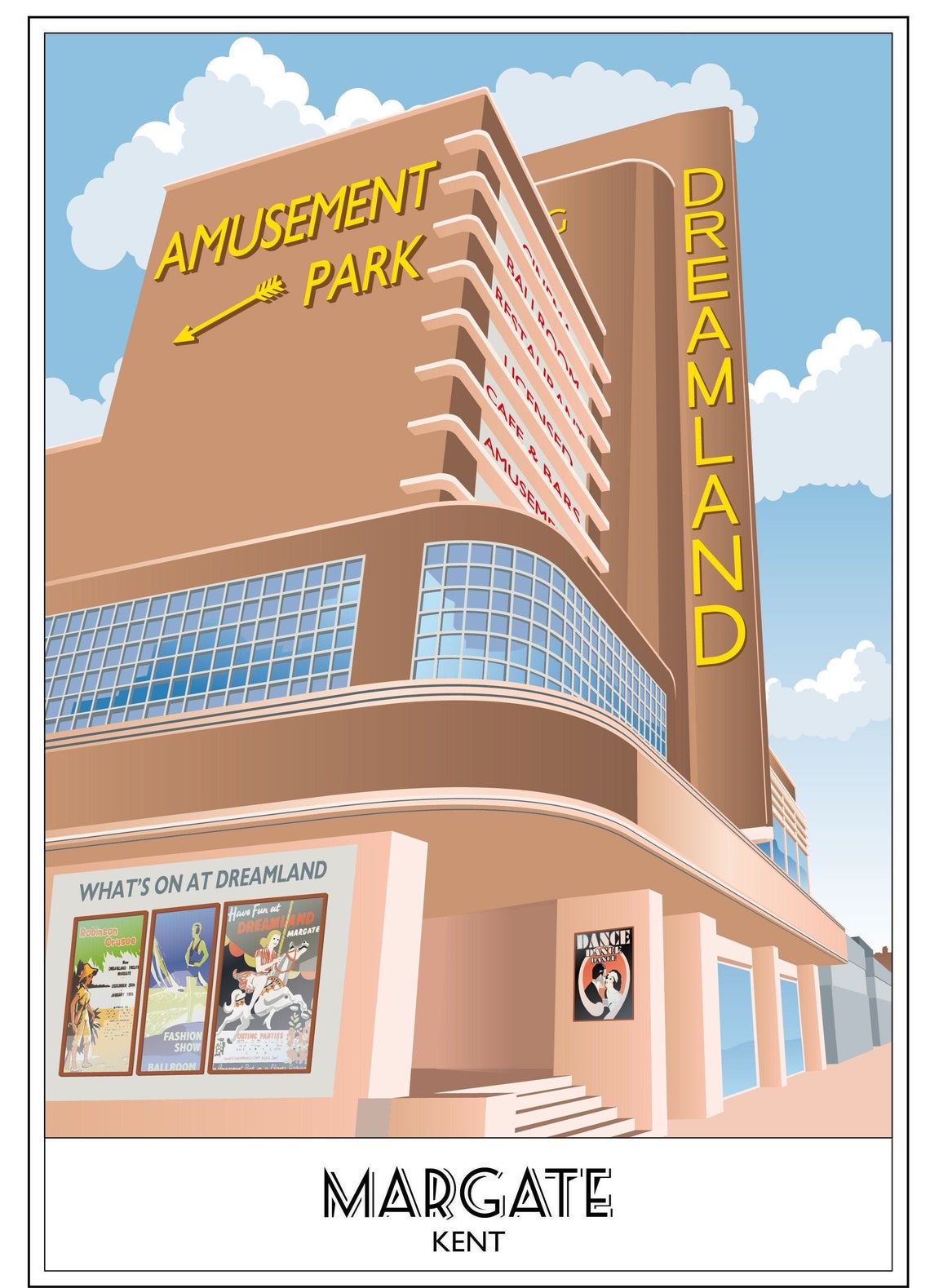 Dreamland 2, Margate, Sunshine Cafe, Cinema, Amusements, Kent