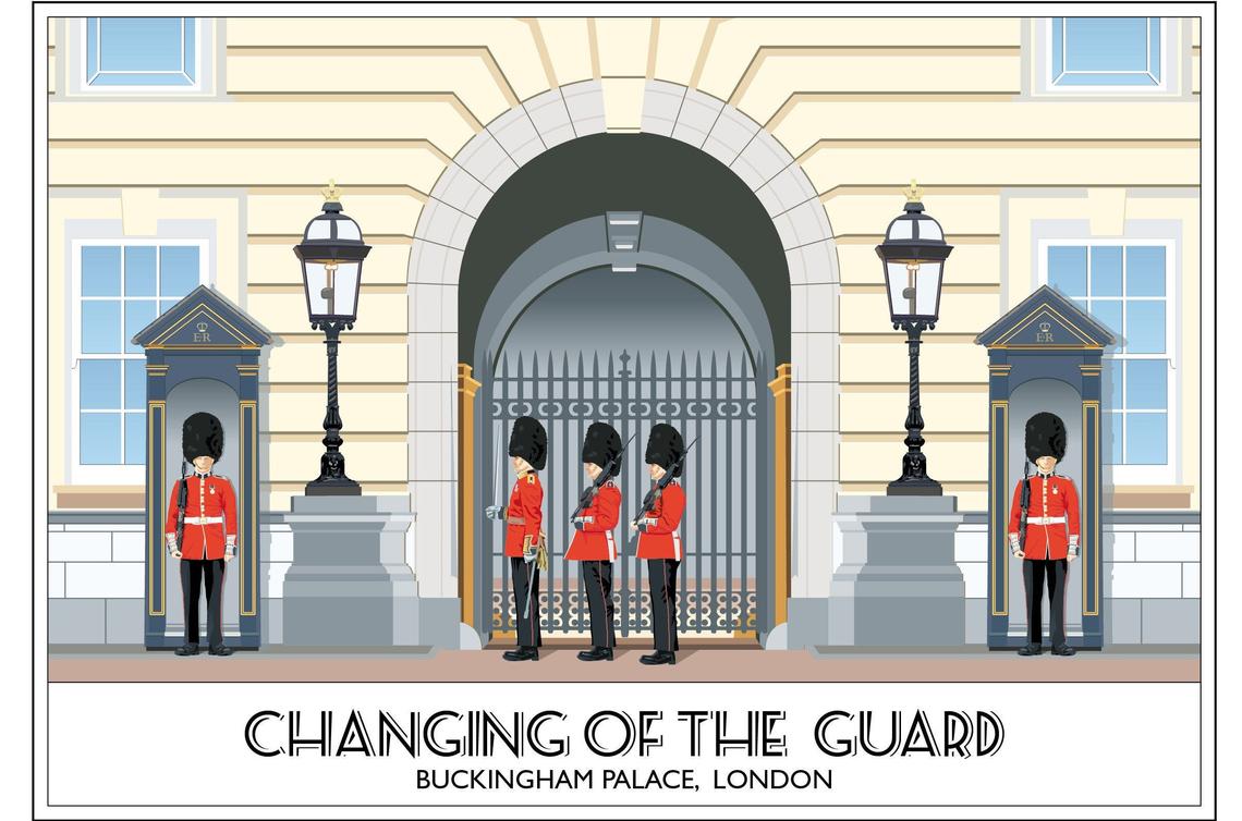 Changing of the Guard, Buckingham Palace, Sentry, London