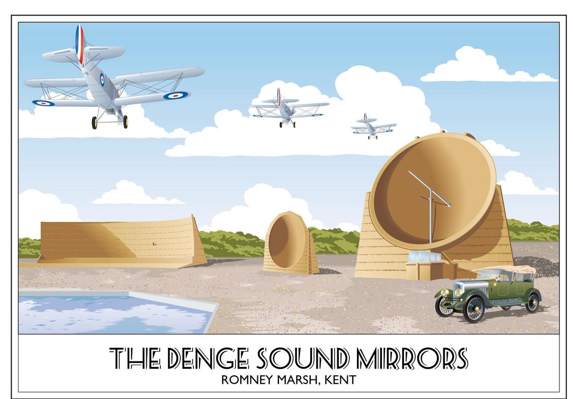 Sound Mirrors, RAF Denge, Romney Marsh, Kent