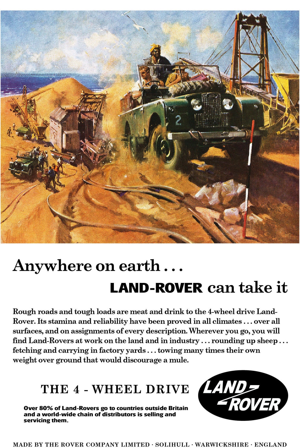 1950's Land Rover Motoring Advert