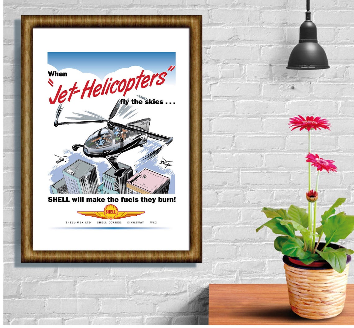 Jet-Helicopter Poster